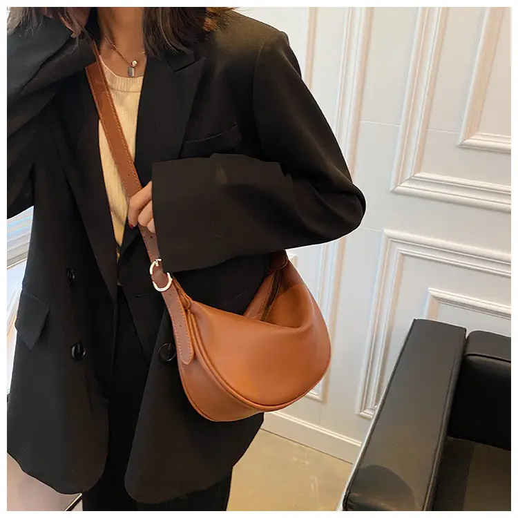 Women's Brown Shoulder Messenger Bag 2022 New Style — feature 10
