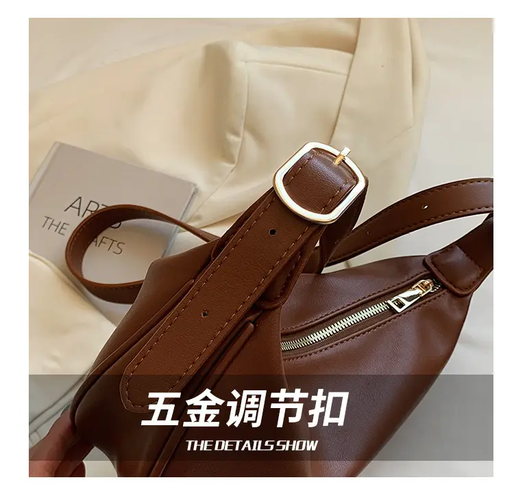 Women's Brown Shoulder Messenger Bag 2022 New Style — feature 4