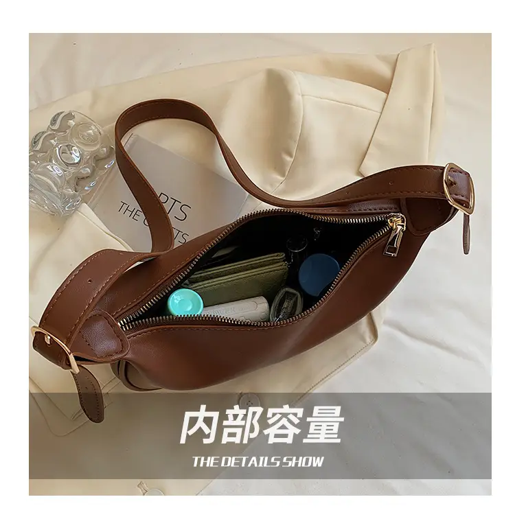 Women's Brown Shoulder Messenger Bag 2022 New Style — feature 5