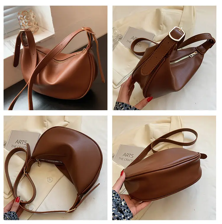 Women's Brown Shoulder Messenger Bag 2022 New Style — feature 6