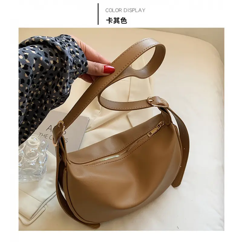 Women's Brown Shoulder Messenger Bag 2022 New Style - Image 2