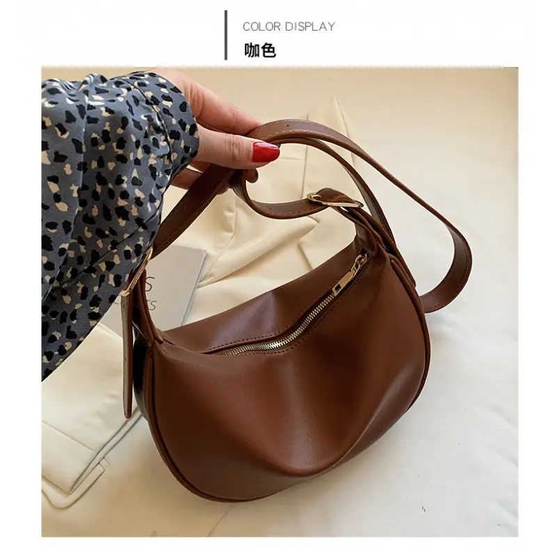 Women's Brown Shoulder Messenger Bag 2022 New Style - Image 4