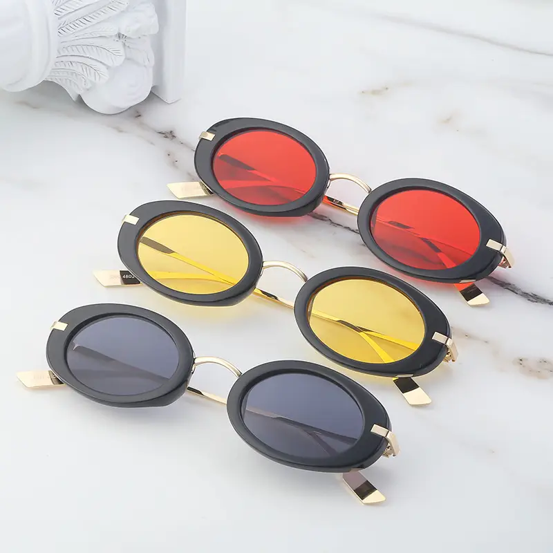Retro Steampunk Sunglasses Women Men Cross Border Trendy Glasses