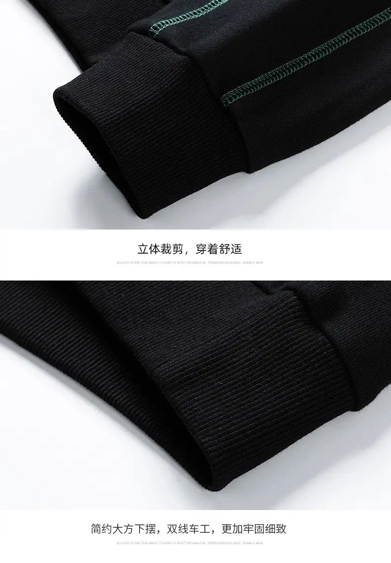 Men's White Green Orange Crewneck Sweatshirt — feature 14