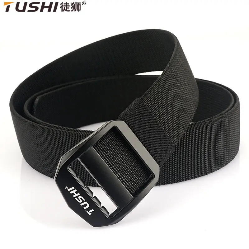 Men's Black Japanese Buckle Nylon Belt