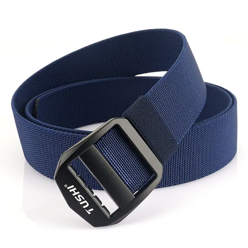 Men's Black Japanese Buckle Nylon Belt