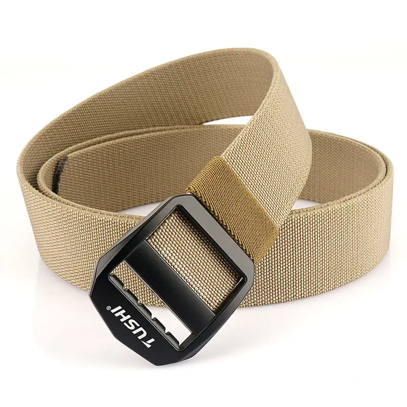 Men's Black Japanese Buckle Nylon Belt