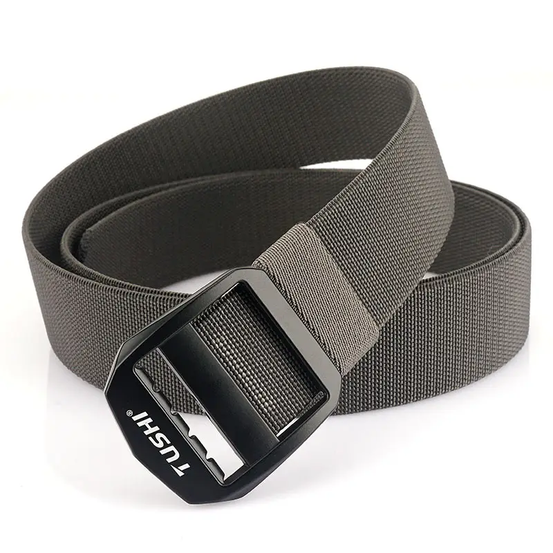 Men's Black Japanese Buckle Nylon Belt
