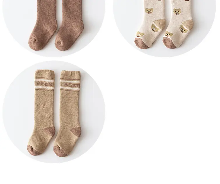 Cotton Baby Socks Warm Fleece Lined Newborn Male Female — feature 17
