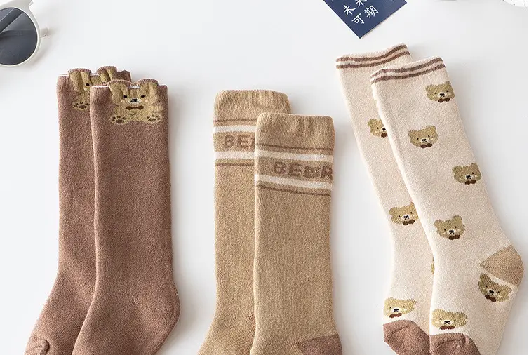 Cotton Baby Socks Warm Fleece Lined Newborn Male Female — feature 3