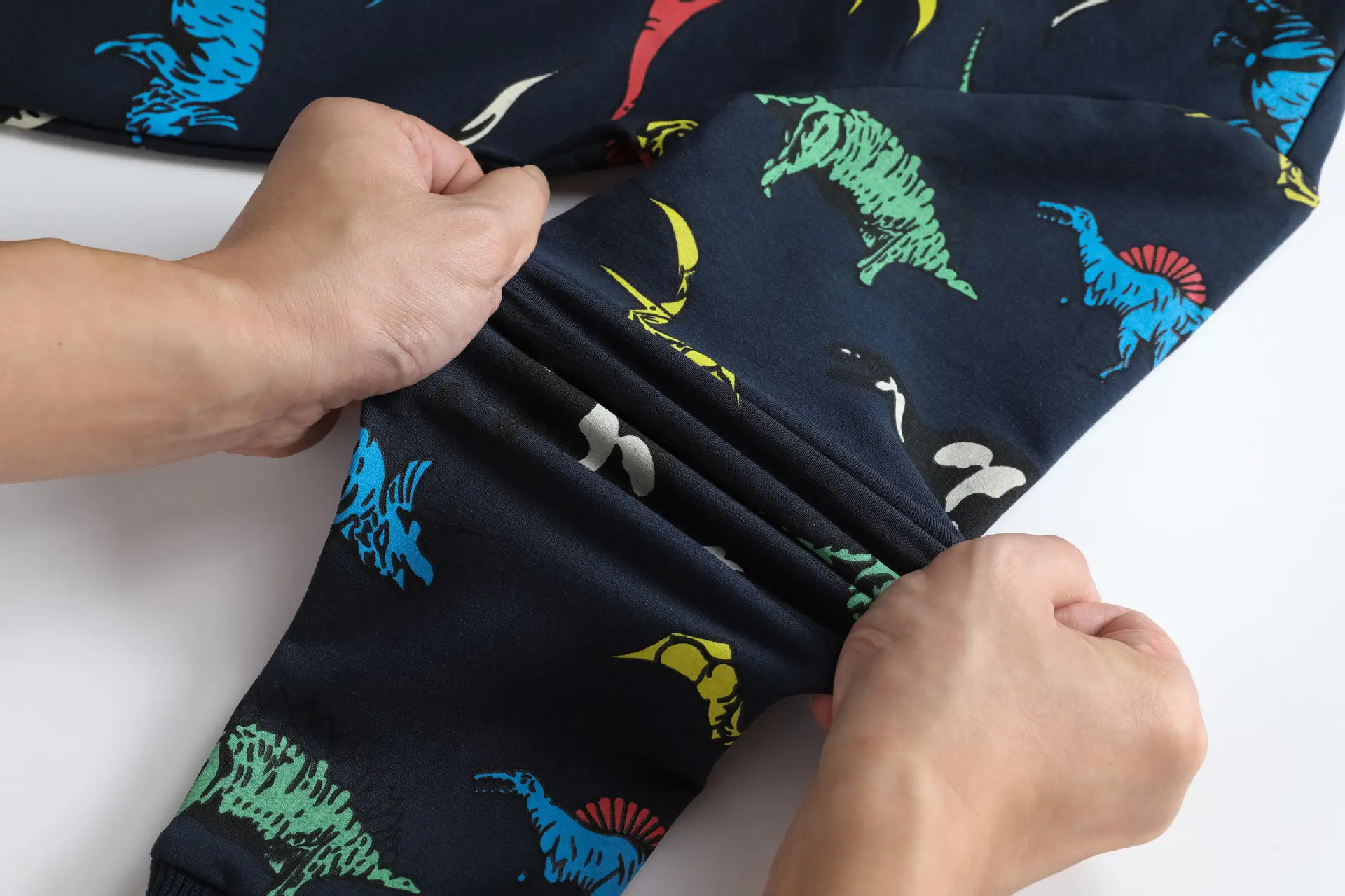 Dinosaur Printed Kids Hooded Sweater Grey — feature 15