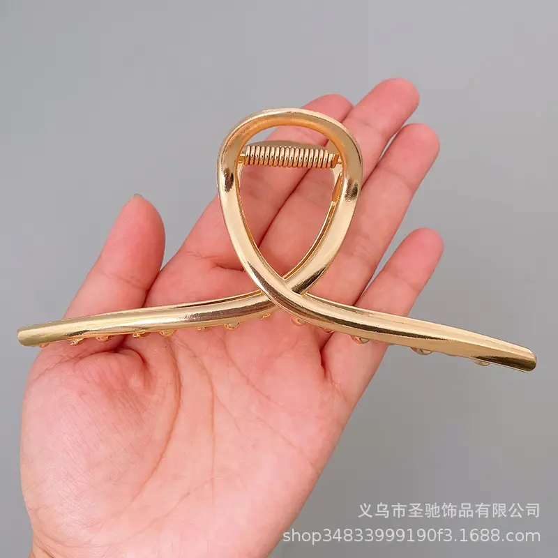 Metal Oversized Hair Clip Back Head Women Summer Wear