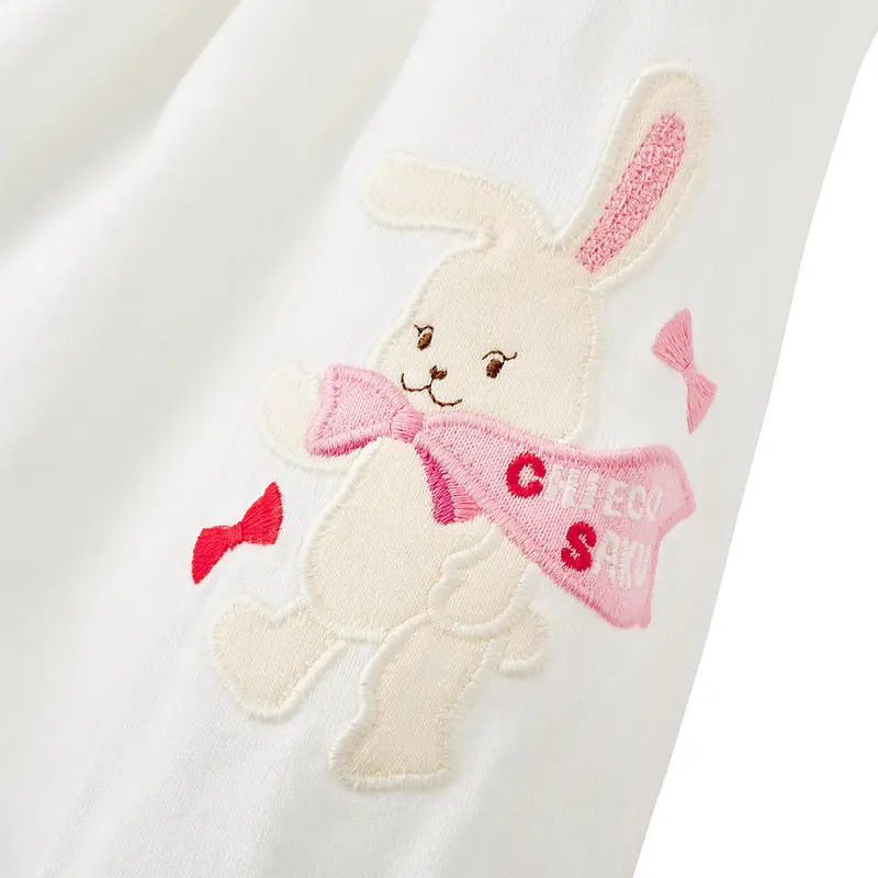 Girls Bow Bunny Long Sleeve Shirt with Doll Collar Bottoming Dropshipping - Image 5