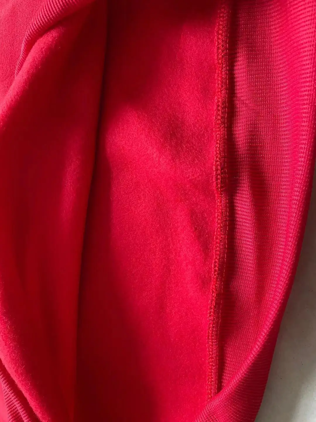 New Cross-Border Round Neck Sweatshirt Plus Velvet Spring and Autumn Solid Color — feature 9