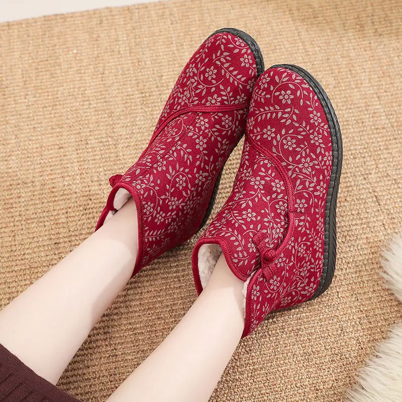 2025 Winter Women's Fleece Lined High-Top Shoes