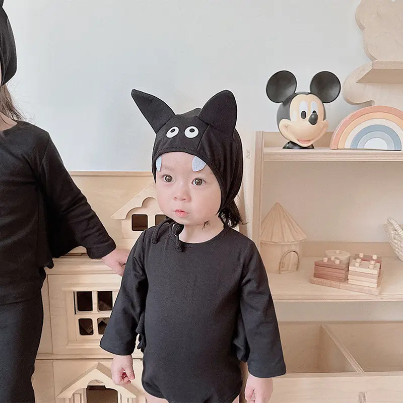 Black Bat-Shaped Baby Climbing Suit for Kids — feature 12