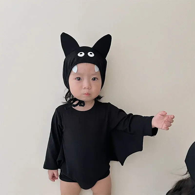 Black Bat-Shaped Baby Climbing Suit for Kids — feature 15