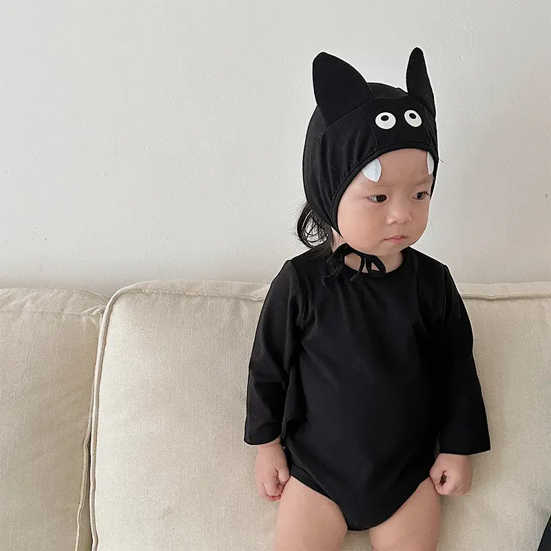 Black Bat-Shaped Baby Climbing Suit for Kids — feature 17