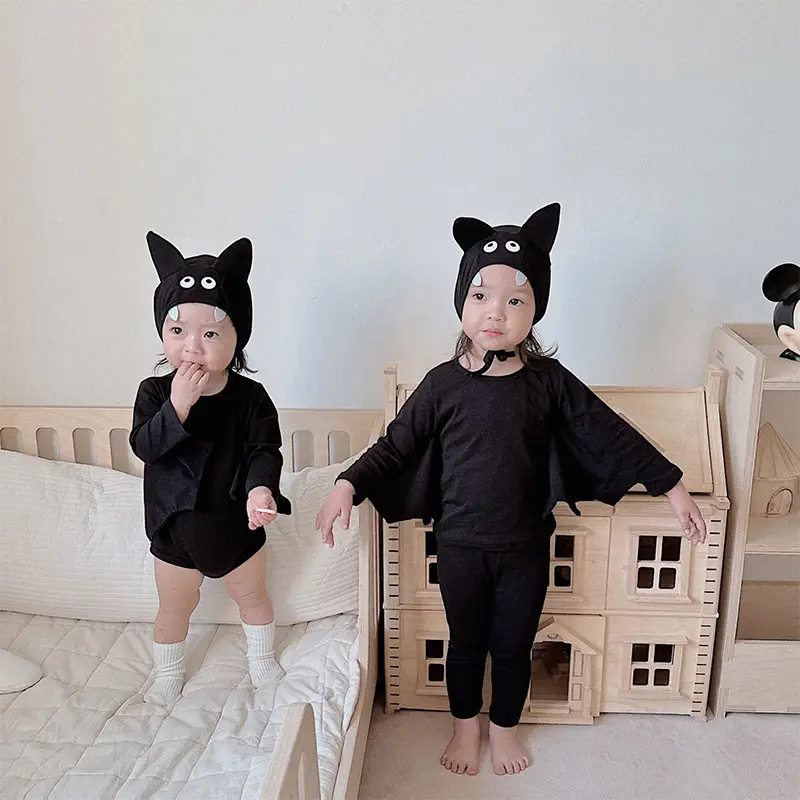 Black Bat-Shaped Baby Climbing Suit for Kids — feature 5