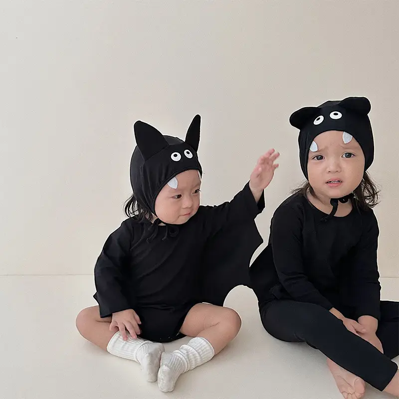 Black Bat-Shaped Baby Climbing Suit for Kids — feature 8