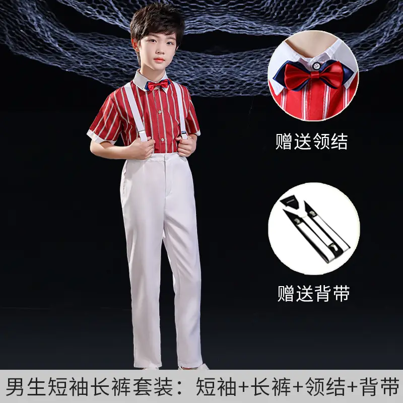Girls Red Star Chorus Costume for National Day
