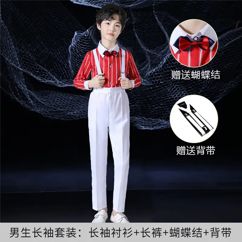 Girls Red Star Chorus Costume for National Day