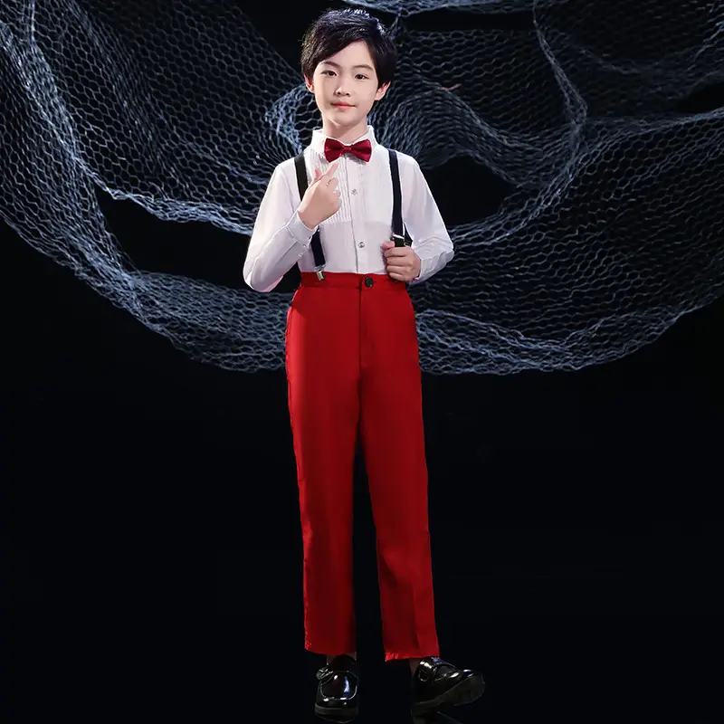 Girls Red Star Chorus Costume for National Day
