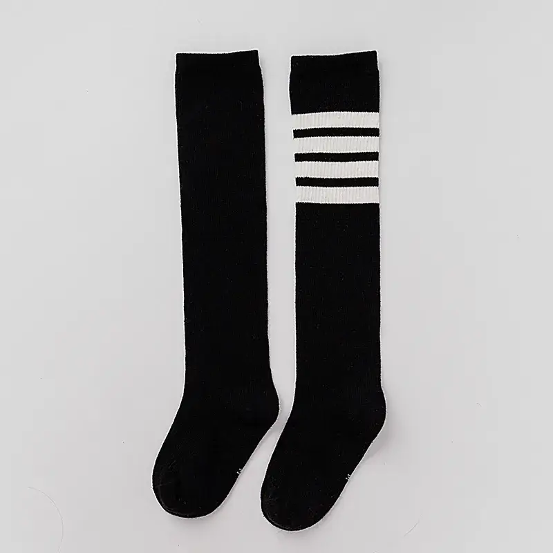 Black Cotton High Heel Socks for Girls, 1 Pc, Spring Autumn, Korea Style - Image 2