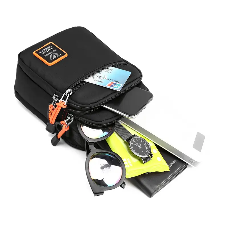 New Men's shoulder bag outdoor leisure messenger bag multifunctional travel belt hanging bag sports waterproof small bag - Image 9