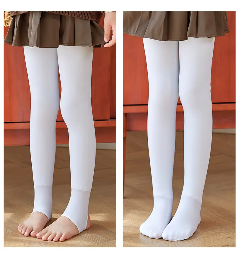 Girls Fleece Leggings Winter Warm High Waist Pants — feature 18