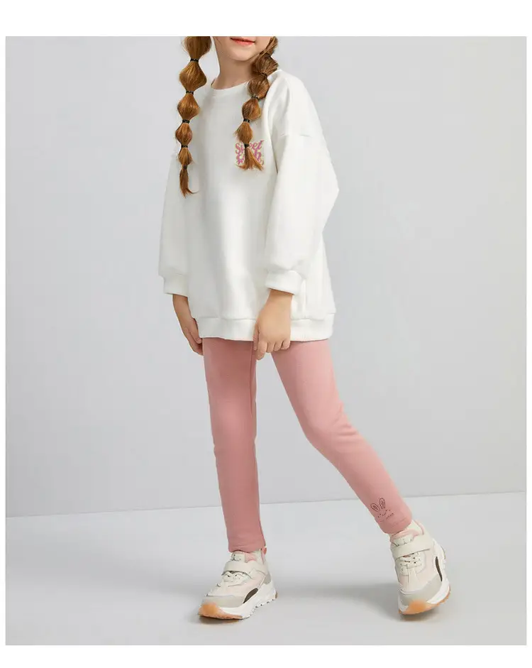 Girls Fleece Leggings Cartoon Pattern Warm Slim Fit — feature 15