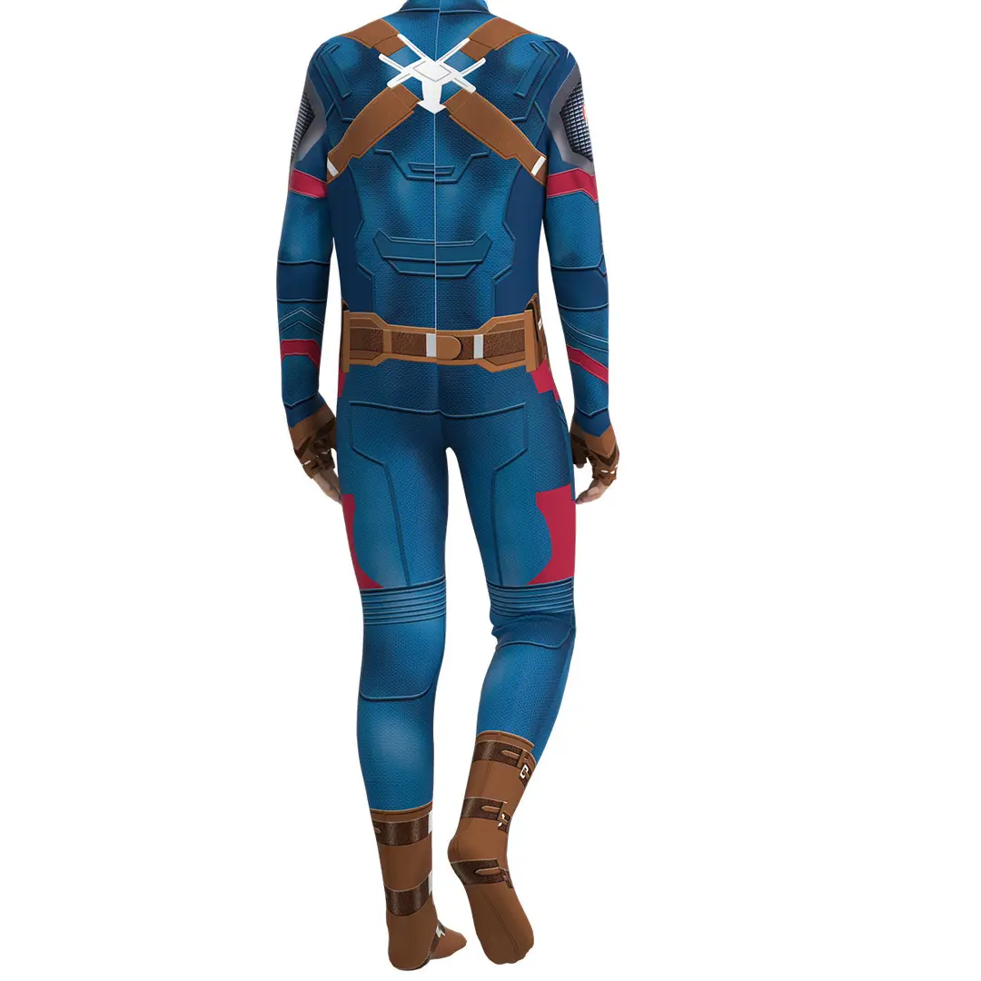 Halloween Costume American Team Clothes Children's Suit Summer Costume Children's Day Iron Man Boy One-Piece Tight