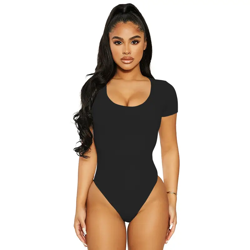 2025 Summer Slim Rayon U-Neck Jumpsuit Women - Image 5