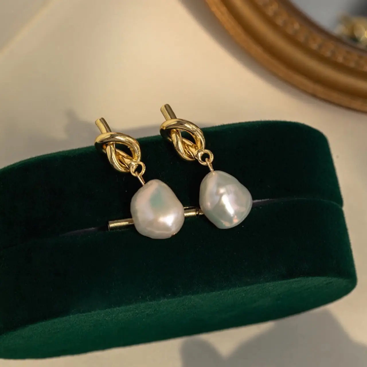 Pearl Earrings for Women S925 Acacia Knot