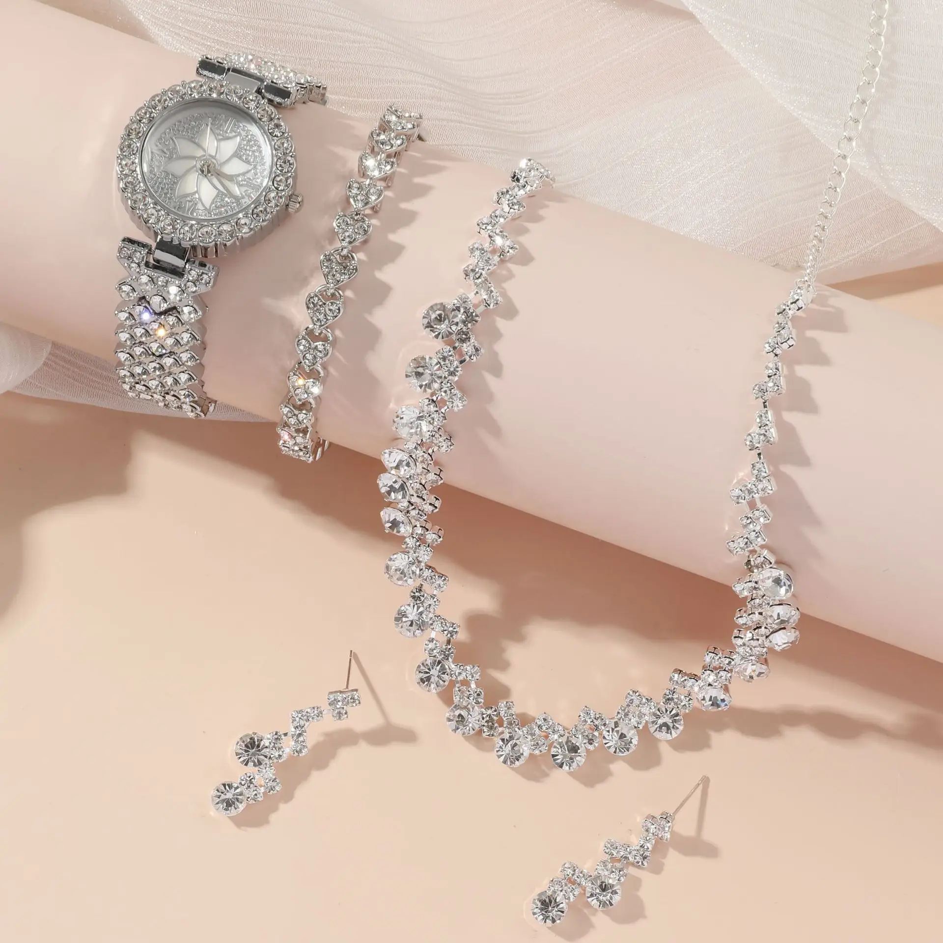 Gypsophila Watch Set 4Pcs Creative Quartz Ladies - Image 6