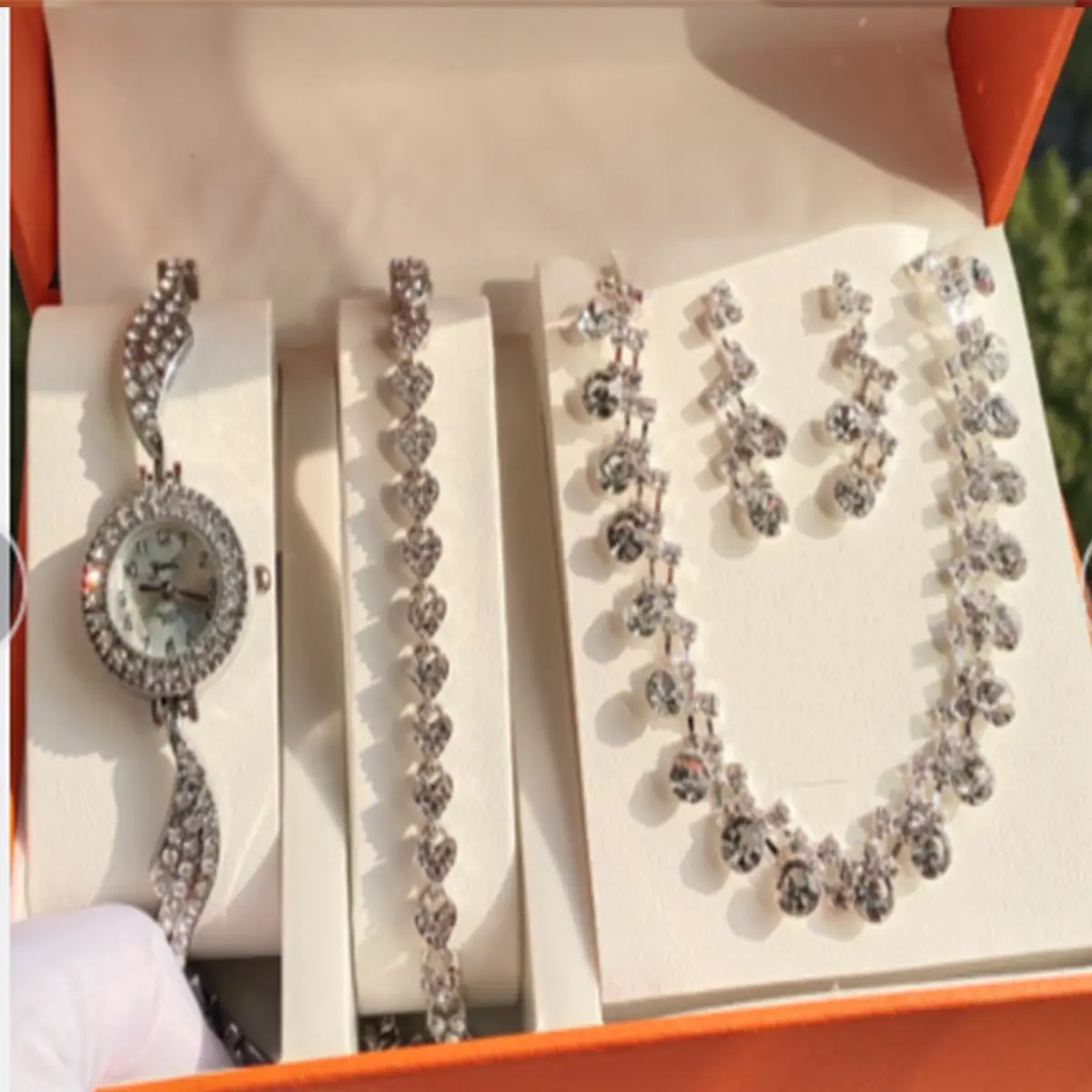 Gypsophila Watch Set 4Pcs Creative Quartz Ladies - Image 7