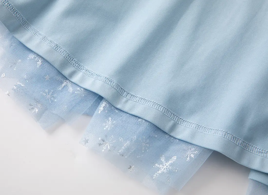 Light Blue Starry Hooded Cloak for Girls — feature 11