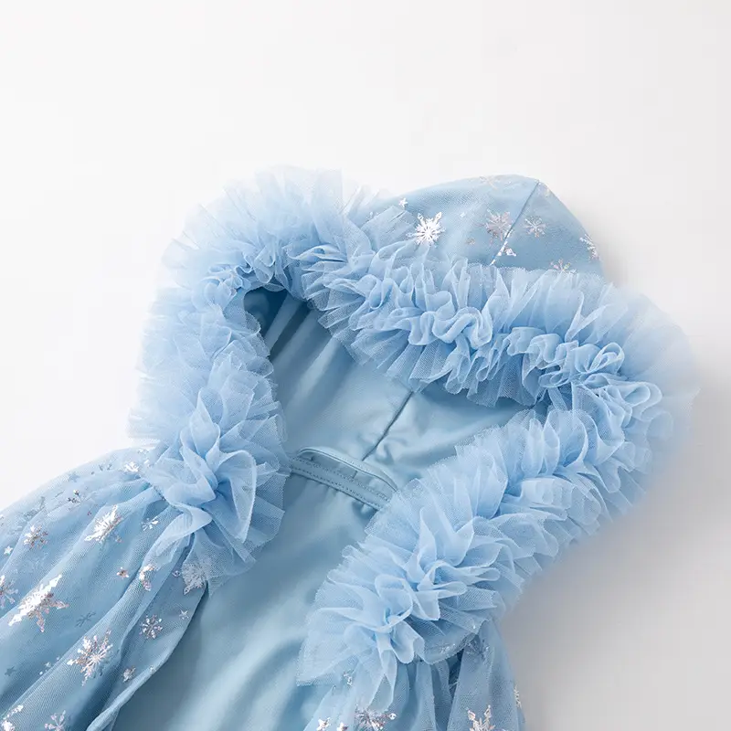 Light Blue Starry Hooded Cloak for Girls — feature 9