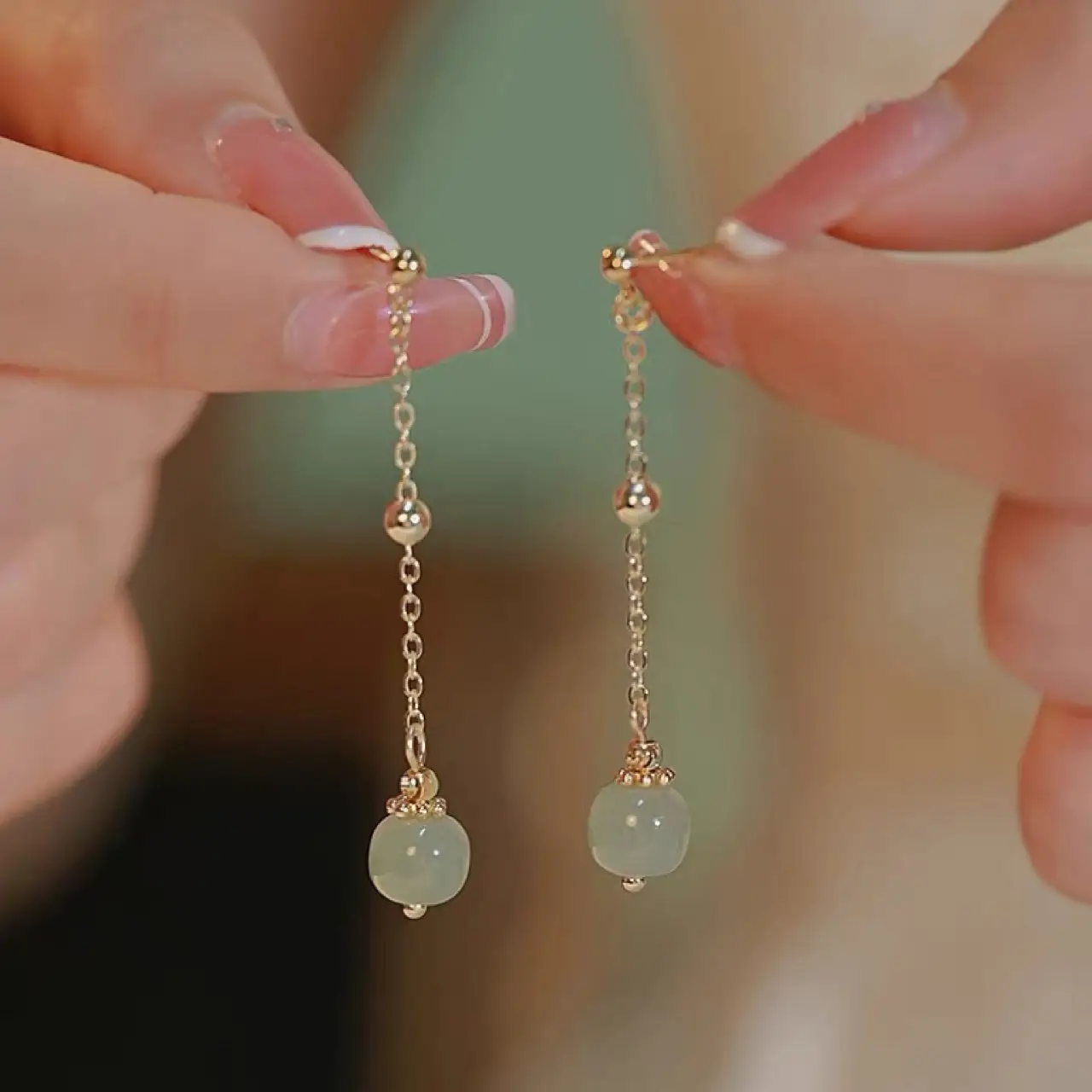 Japanese Style Hetian Jade Earrings for Women — feature 8