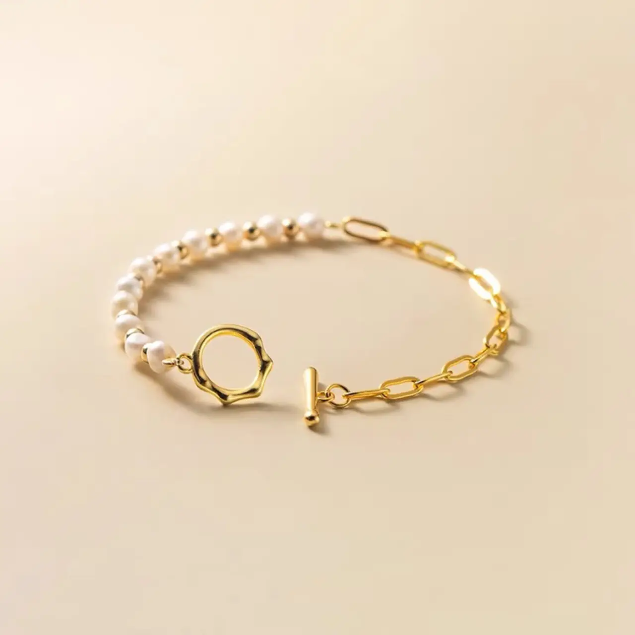Gold Pearl Bracelet for Women Korean Style Small Elegant Sweet — feature 10