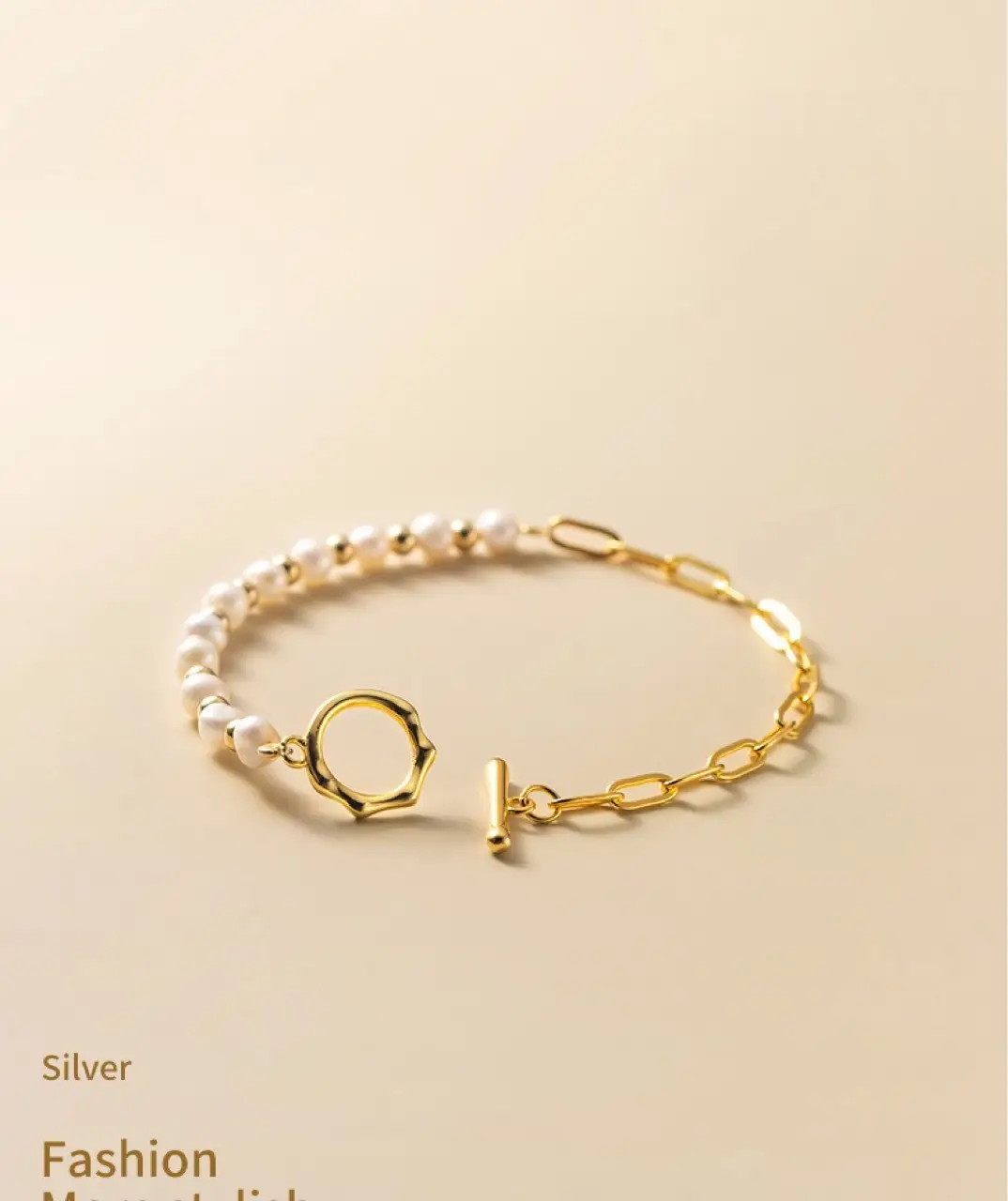 Gold Pearl Bracelet for Women Korean Style Small Elegant Sweet — feature 6