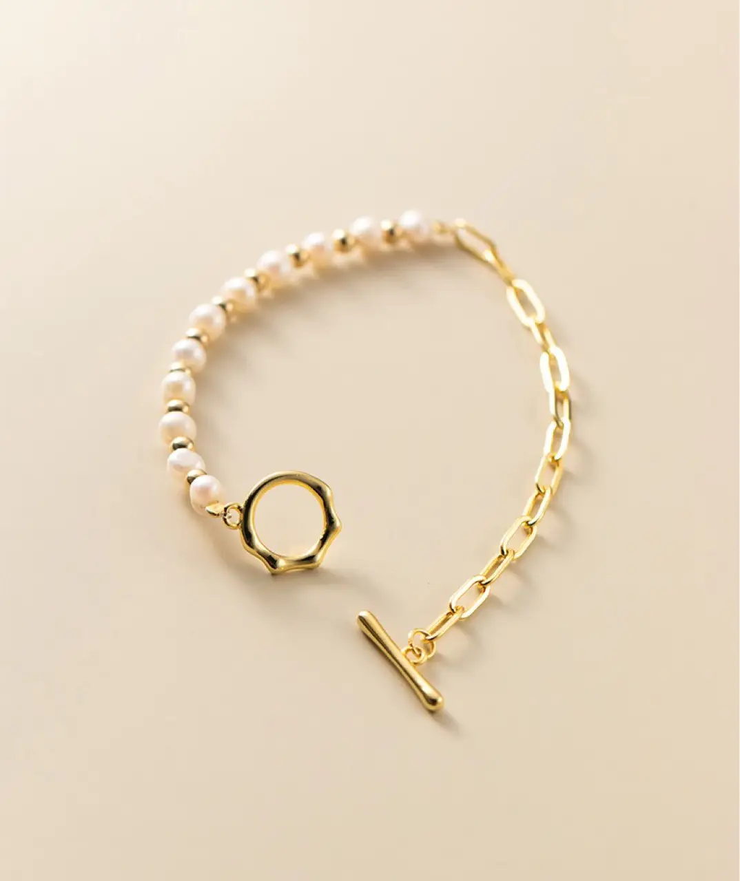 Gold Pearl Bracelet for Women Korean Style Small Elegant Sweet — feature 7