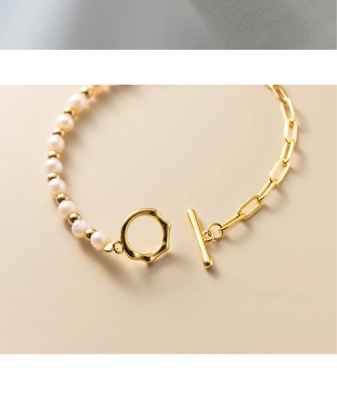 Gold Pearl Bracelet for Women Korean Style Small Elegant Sweet — feature 9