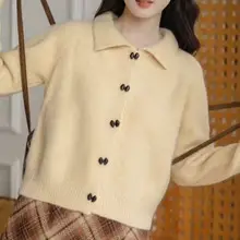 Women's Extra Thick Twist Knit Sweater Mid Length 2025 Winter — feature 14