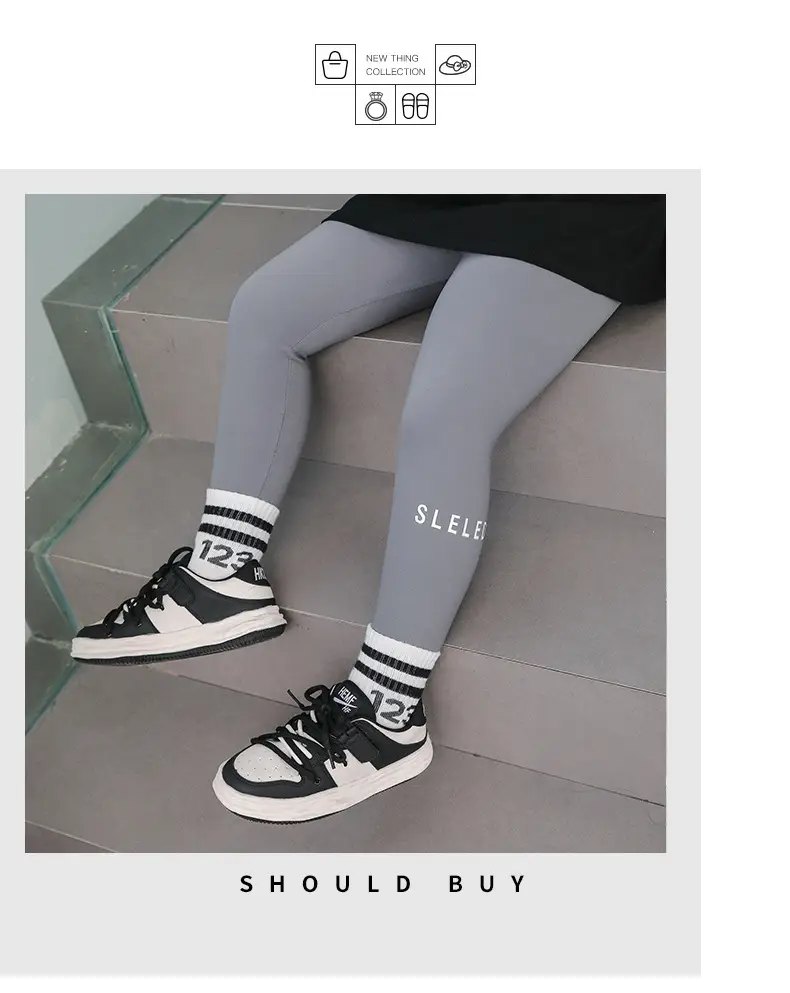 Fleece Leggings for Girls Autumn Winter 480g — feature 21
