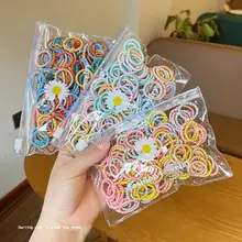 50 Pack Gradient Color Hair Ties for Girls — feature 1