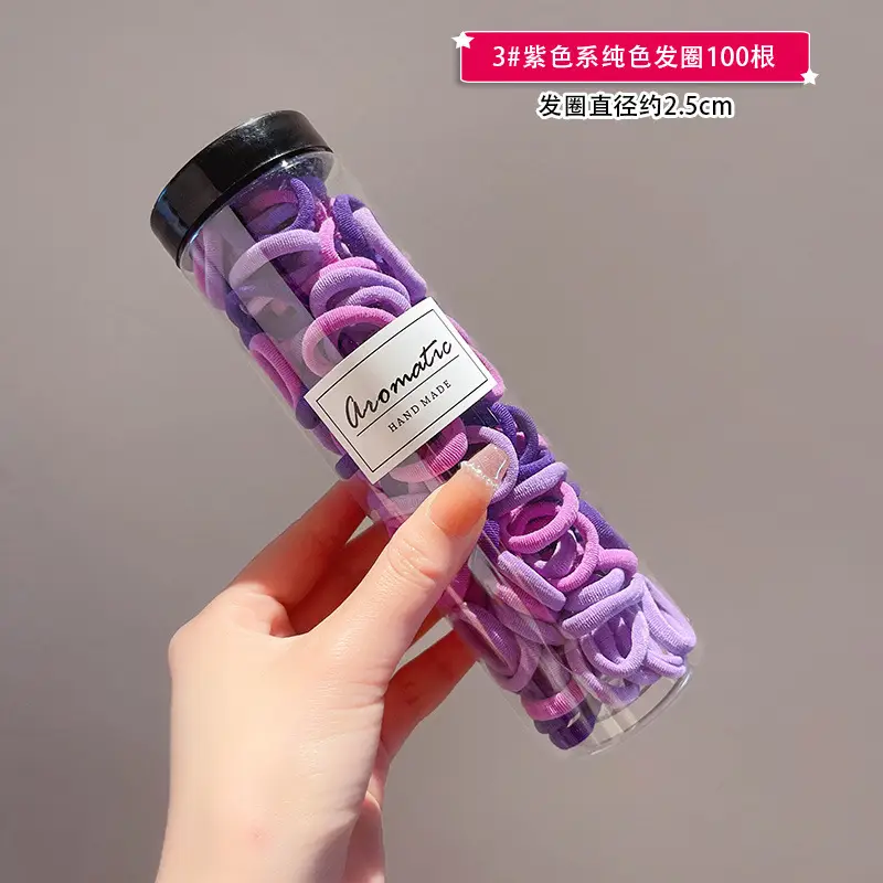 50 Pack Gradient Color Hair Ties for Girls - Image 10