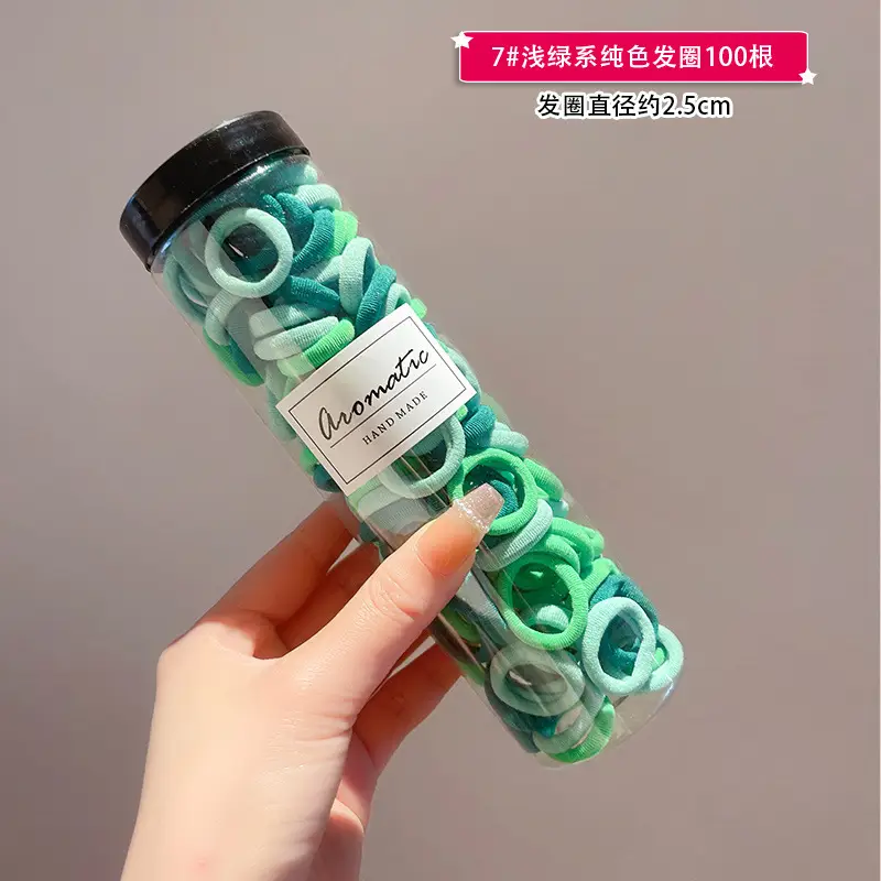 50 Pack Gradient Color Hair Ties for Girls - Image 14