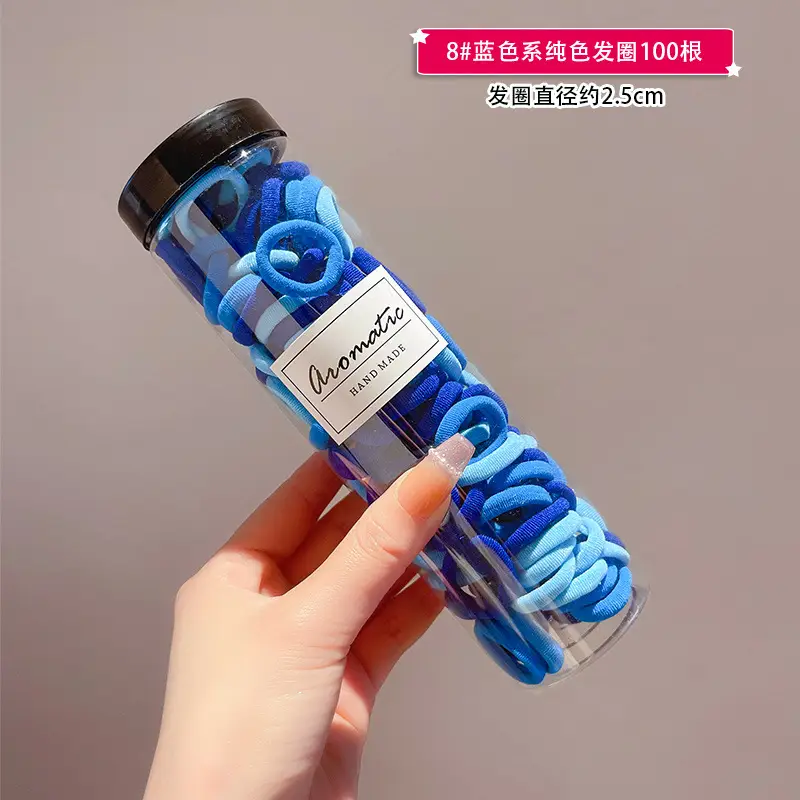 50 Pack Gradient Color Hair Ties for Girls - Image 15