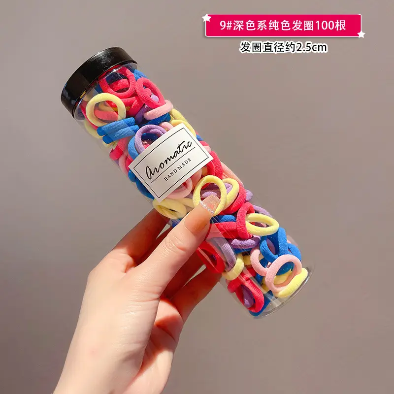 50 Pack Gradient Color Hair Ties for Girls - Image 16